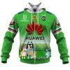 NRL Canberra Raiders Custom Name Number x Bluey Jersey Zip Up Hoodie