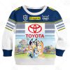 NRL North Queensland Cowboys Custom Name Number x Bluey Jersey Kids Sweatshirt