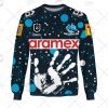NRL Cronulla-Sutherland Sharks Custom Name Number On Field Indigenous Jersey Sweatshirt