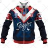 NRL Sydney Roosters Custom Name Number 2021 On Field Indigenous Jersey Zip Up Hoodie