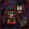 NRL South Sydney Rabbitohs Custom Name Number x The Simpsons 2020 Halloween Pullover Hoodie
