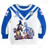 NRL Canterbury-Bankstown Bulldogs Custom Name Number x The Simpsons 2020 Halloween Jersey Kids Sweatshirt