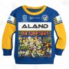 NRL Parramatta Eels Custom Name Number x The Simpsons 2020 Halloween Kids Sweatshirt