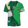 NRL Canberra Raiders Custom Name Number Australia Flag Jersey T-Shirt