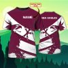 NRL Manly Warringah Sea Eagles Custom Name T-Shirt