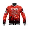 NRL St. George Illawarra Dragons ANZAC Simple Style – Red Baseball Jacket