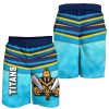 NRL Gold Coast Titans Gladiator Men Beach Shorts