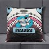 NRL Cronulla-Sutherland Sharks Mascot Square Pillow Case
