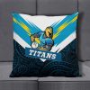 NRL Gold Coast Titans Mascot Square Pillow Case