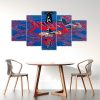 NRL Newcastle Knights Superman 5 Panel Canvas