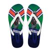 NRL New Zealand Warriors Mascot Indigenous Flip Flops