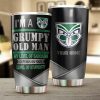 NRL New Zealand Warriors Grumpy Old Man Custom Name Tumbler