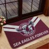 NRL Manly Warringah Sea Eagles Forever Rubber Doormat