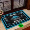 NRL Cronulla-Sutherland Sharks Lightning Welcome Home Custom Name Rubber Doormat