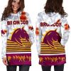 NRL Brisbane Broncos ANZAC Day Simple Style White Women Hoodie Dress