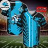 NRL Cronulla-Sutherland Sharks Blue Black Custom Name Number Baseball Jersey