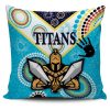 NRL Gold Coast Titans Unique Indigenous Square Pillow Case