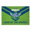 NRL Canberra Raiders Land Of The Vikings Rubber Doormat