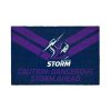NRL Melbourne Storm Dangerous Storm Ahead Rubber Doormat