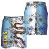 NRL Parramatta Eels Simple Indigenous Men Beach Shorts