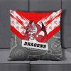NRL St. George Illawarra Dragons Indigenous Mascot Square Pillow Case