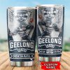 AFL Geelong Cats Custom Name Mascot Navy Blue Tumbler