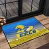 NRL Parramatta Eels Blue Yellow Indigenous Rubber Doormat