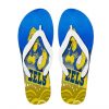 NRL Parramatta Eels Blue Yellow Indigenous Flip Flops