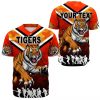 NRL Wests Tigers Custom Text ANZAC Day Camo Baseball Jersey