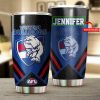 AFL Western Bulldogs Custom Name Blue Black Tumbler