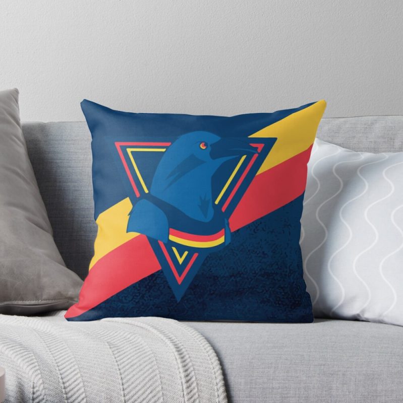 AFL Adelaide Crows Logo Navy Blue Square Pillow Case