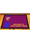 AFL Brisbane Lions Custom Name Maroon Rubber Doormat