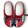 AFL Melbourne Demons Custom Name Red White Crocs