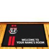 AFL St Kilda Saints Custom Name Black Rubber Doormat