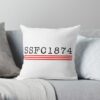 AFL Sydney Swans White SSFC 1874 Square Pillow Case
