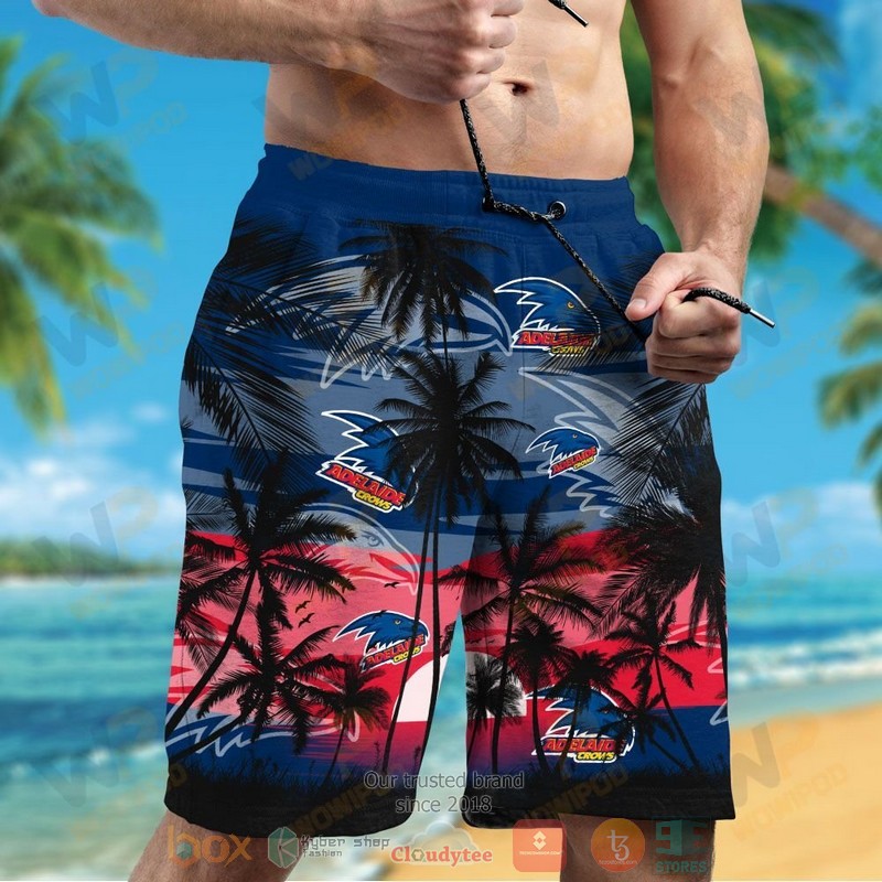 AFL Adelaide Crows Coconut Tree Men Beach Shorts