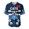 AFL Geelong Cats Indigenous Navy Blue Baseball Jersey