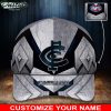 AFL Carlton Blues Custom Name Grey Classic Cap