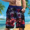 AFL Melbourne Demons Coconut Tree Navy Blue Men Beach Shorts
