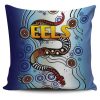 NRL Parramatta Eels Simple Indigenous Square Pillow Case