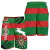 NRL South Sydney Rabbitohs Indigenous Country Style Men Beach Shorts