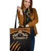 NRL Wests Tigers Black Orange Scratch Tote Bag