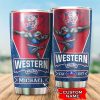 AFL Western Bulldogs Custom Name Mascot Blue Red Tumbler