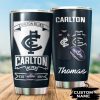 AFL Carlton Blues Custom Name Navy Blue Tumbler