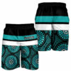 AFL Port Adelaide Indigenous Teal Black Men Beach Shorts