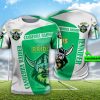 NRL Canberra Raiders Custom Name White Green T-Shirt