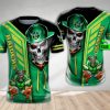 NRL Canberra Raiders Custom Name Number Skull Mascot T-Shirt
