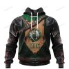 NBA Boston Celtics Custom Name Number Warriors Jersey Pullover Hoodie