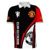 Manchester United Red Black Polo Shirt V6
