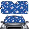 AFL Western Bulldogs Blue Multi Logo Car Sunshade